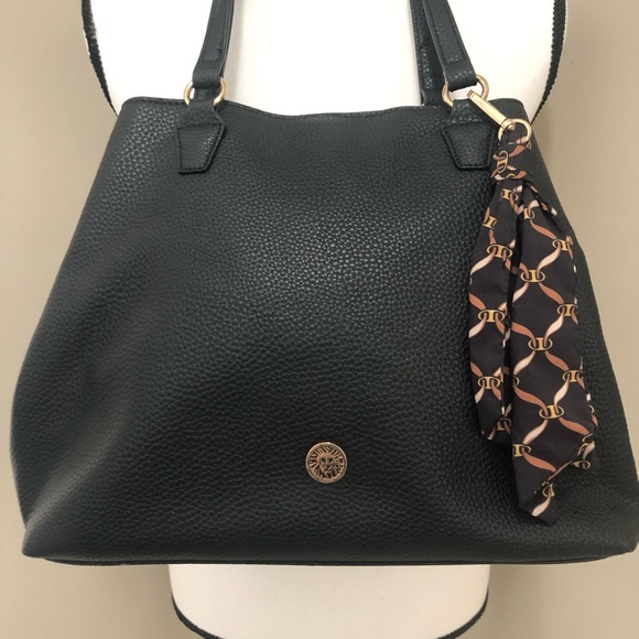 Anne Klein Handbags - Ann Klein 4 Poster Black Shoulder Bag